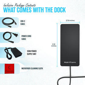 Koncept SVS-00001 Surface Dock demonstrates cable connection for external displays.