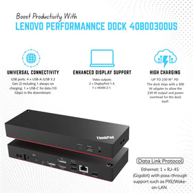 Koncept ThinkPad dock delivering up to 230W power to compatible laptops.