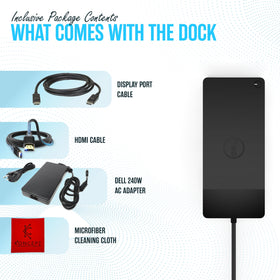 Koncept WD19DCS Dell dock side ports enable easy peripheral connectivity.