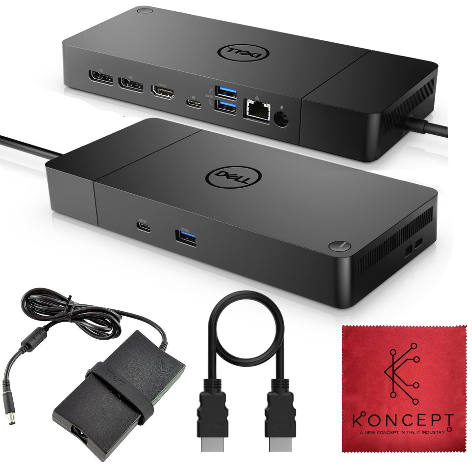 Koncept WD19S docking station enabling a dual-monitor setup for productivity