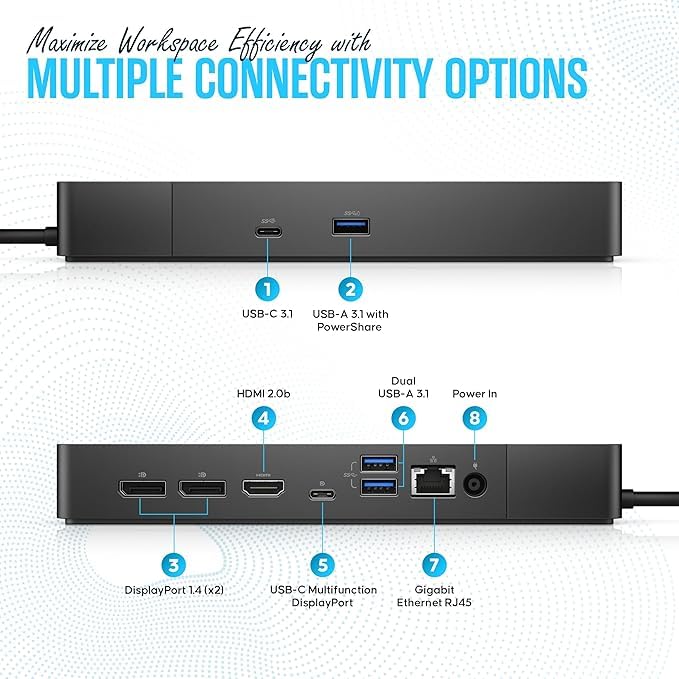 Renewed Koncept WD19S bundle includes HDMI cable and cleaning cloth