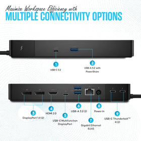 Koncept WD22TB4 Gigabit Ethernet enables stable wired networks.