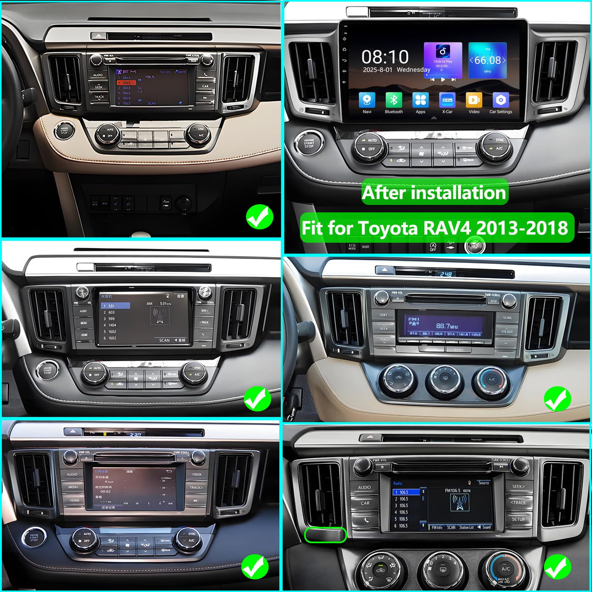 Konifo Rav4 10.2-inch display UI showcasing responsive Android 15 interface.