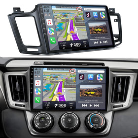 Konifo car radio head unit front view with 10.2-inch touchscreen for RAV4.