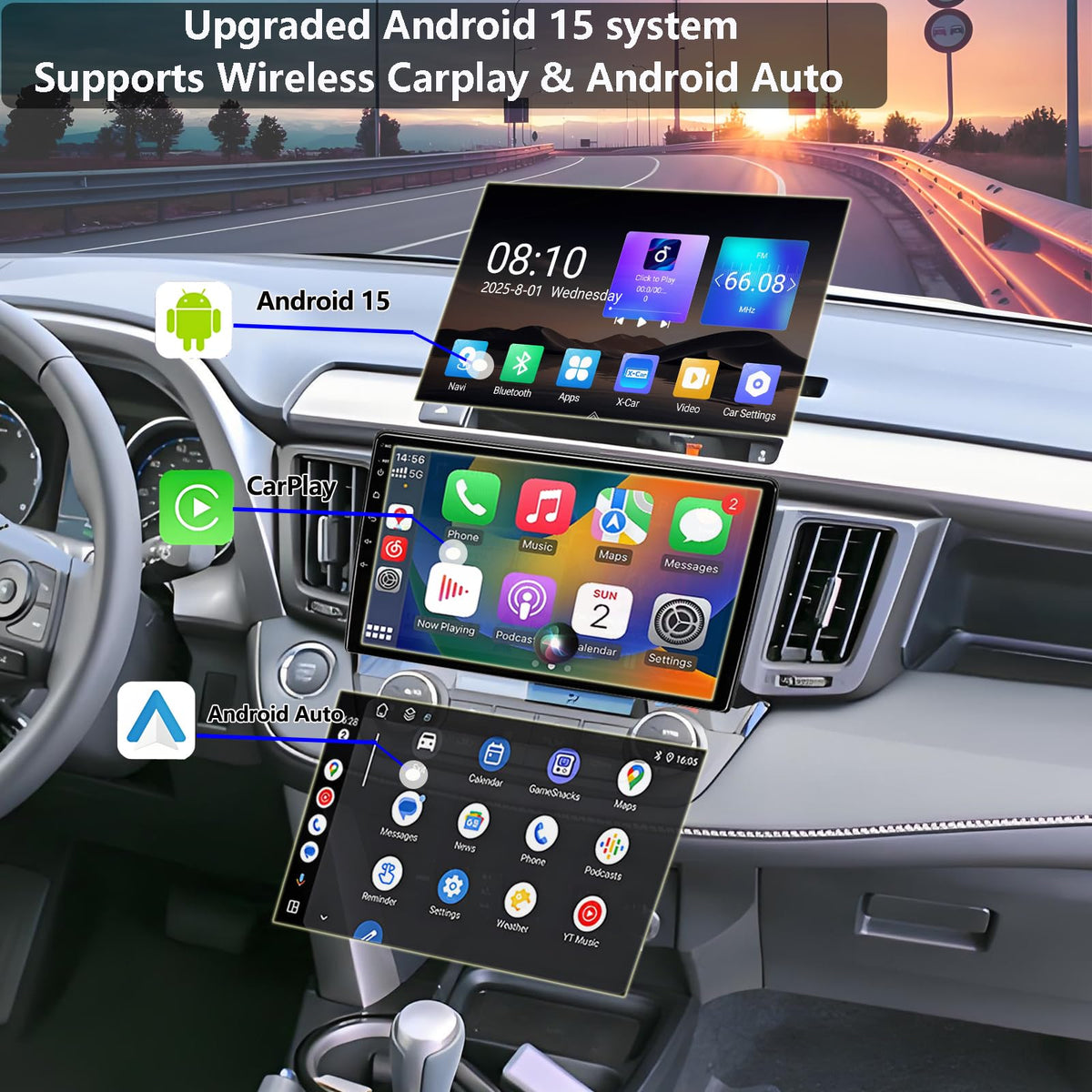 Konifo navigation screen with maps and offline mode for easy on-road guidance.