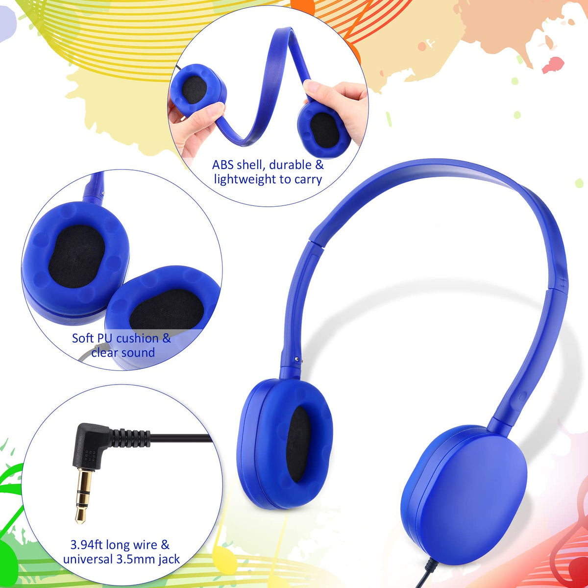 Konohan adjustable over-ear design fits many students securely.