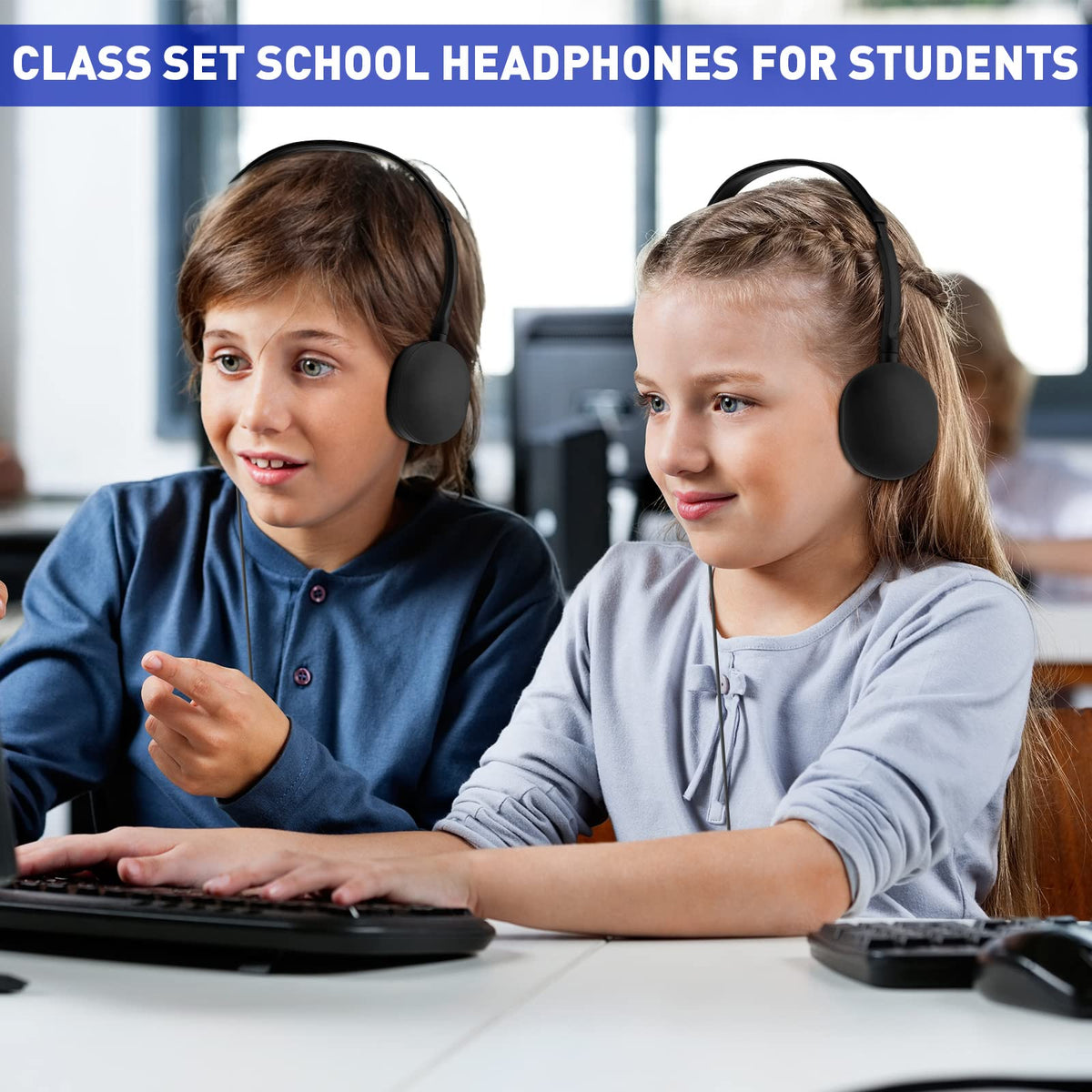 Konohan adjustable over-ear design fits a wide range of heads