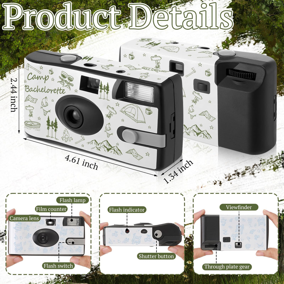 Konohan Camp Bachelorette camera back view ideal for quick group photos during celebrations