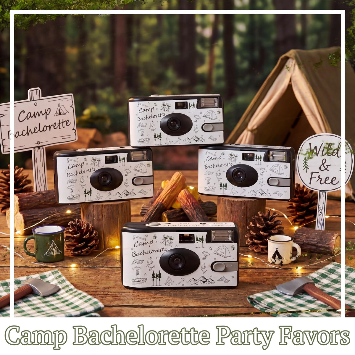 Konohan Camp Bachelorette camera side view demonstrates compact, pocket-friendly design for events