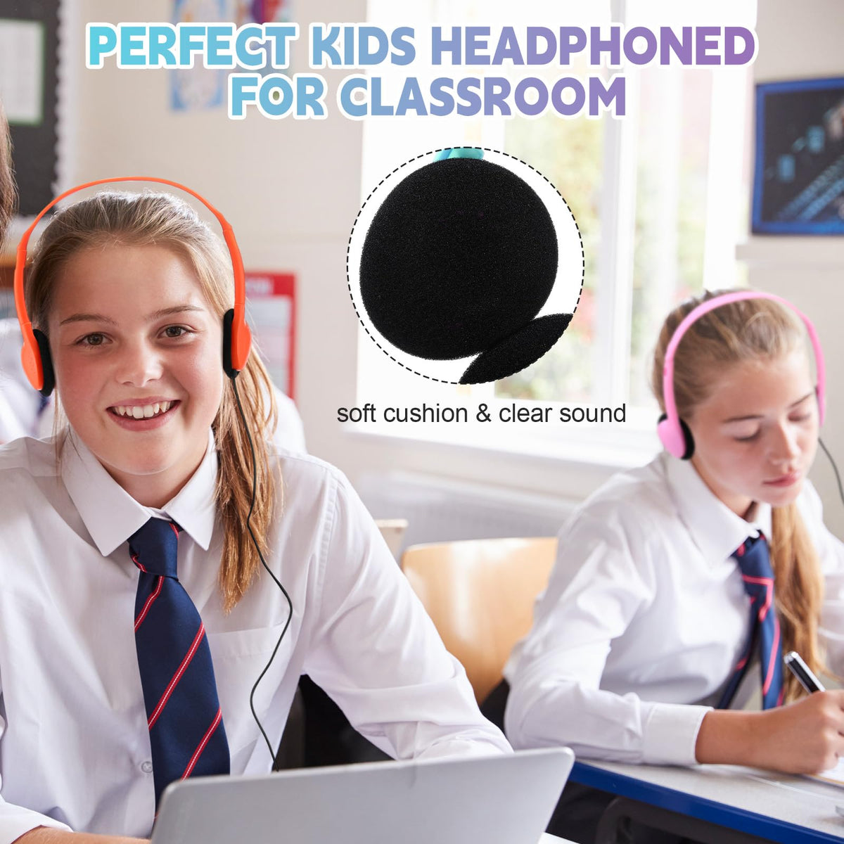 Konohan classroom in use with students using headsets to improve focus