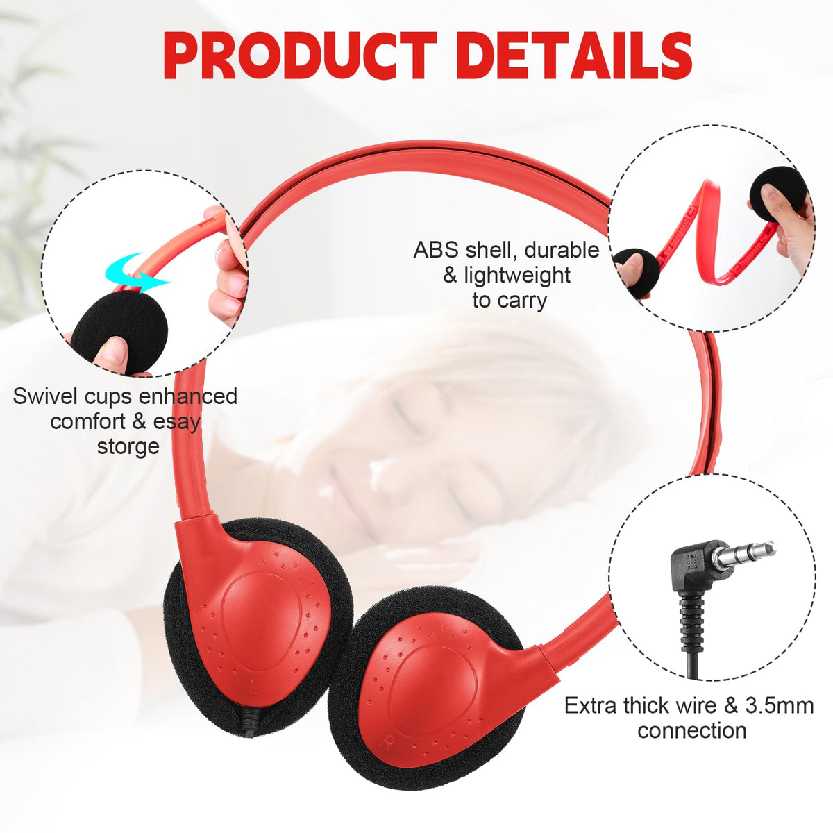 Konohan ear pad close-up showing soft cushion for longer comfort
