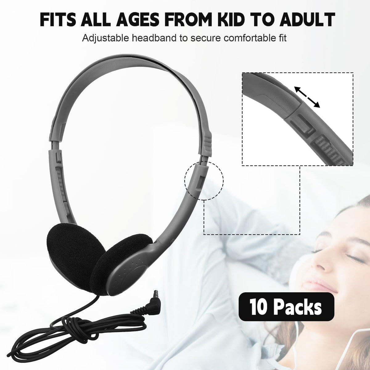 Konohan soft ear pad detail showing cushion comfort for long student use and reduced fatigue