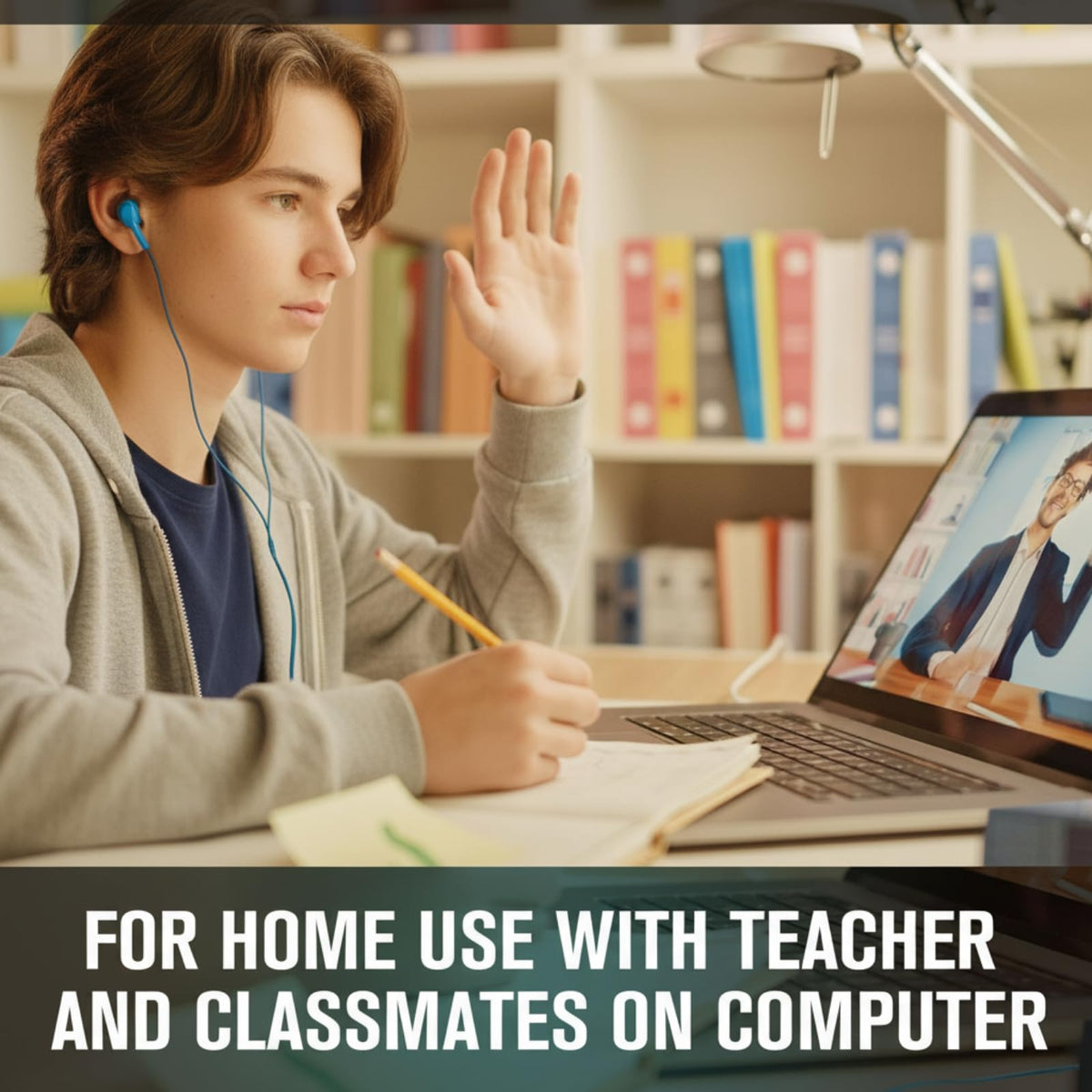 Konohan classroom earbuds green color option, comfortable fit