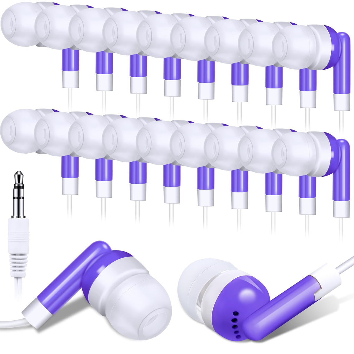 Konohan front packaging showing bulk earbuds and clear benefits