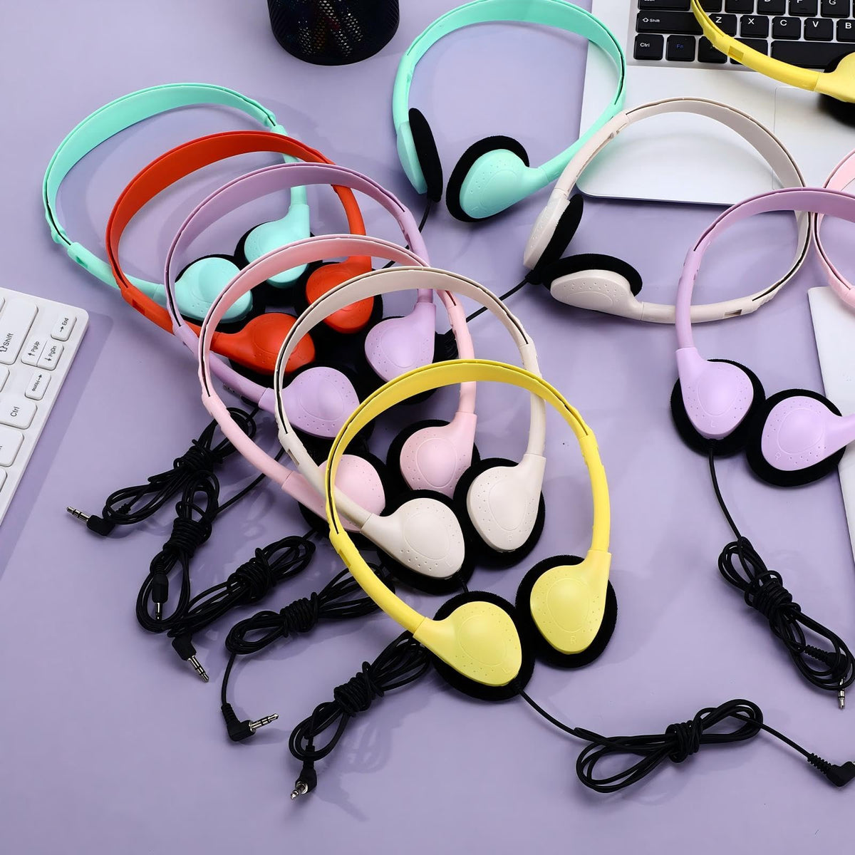 Konohan individually packaged headset highlighting hygienic, ready-to-use benefit