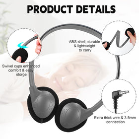 Konohan single grey headset close-up highlighting durable ABS shell and sturdy build