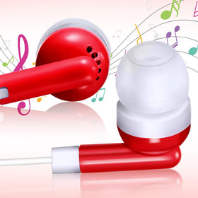 Konohan earbuds next to a hand for scale showing compact size and portable convenience