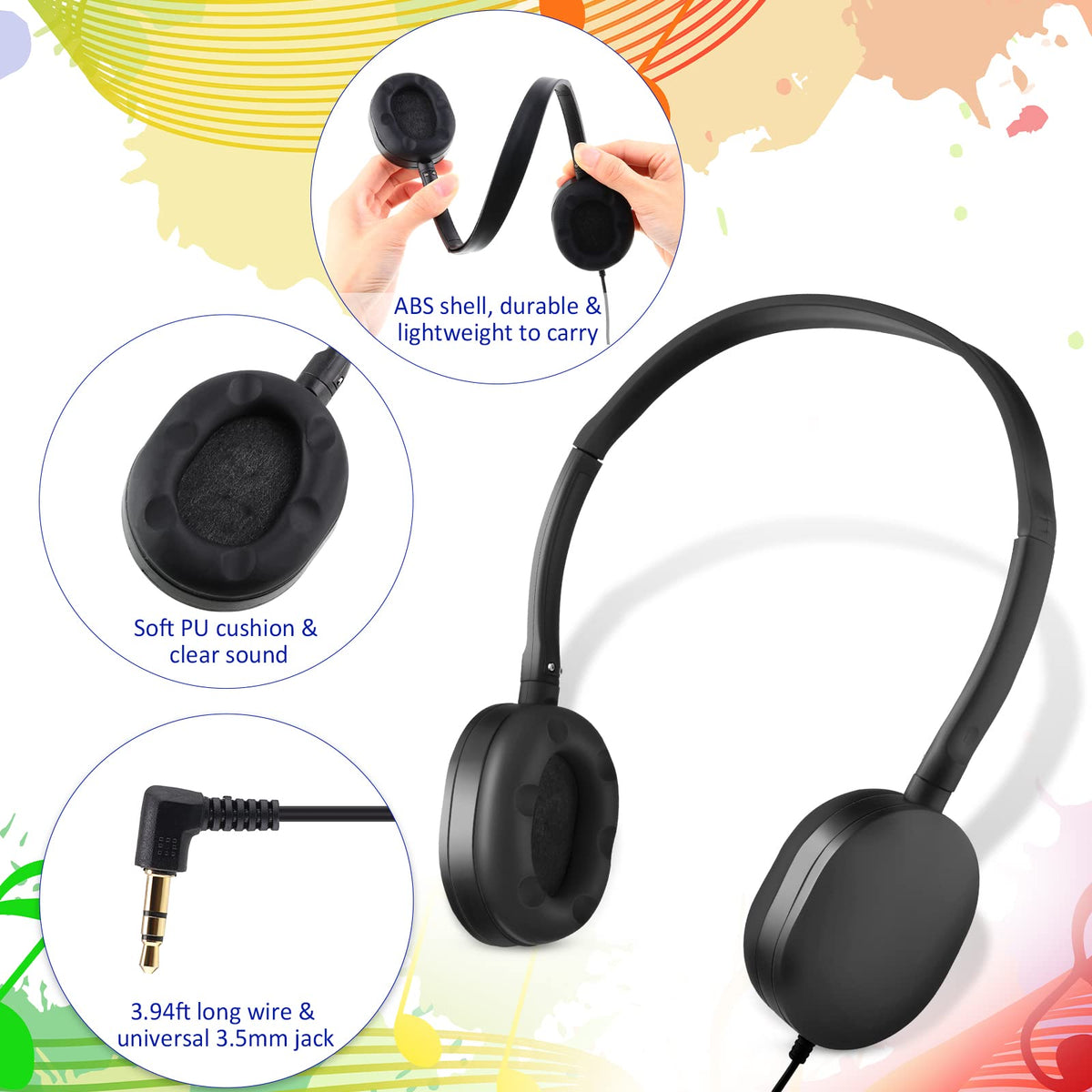 Konohan soft ear pads in PU leather for comfortable wear