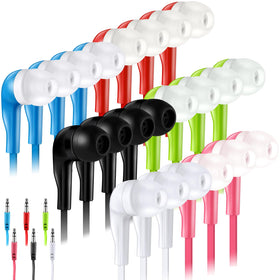 Konohan wired earbuds blue for classroom use and easy distribution