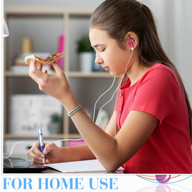 Konohan black wired earbuds with durable PVC cord.