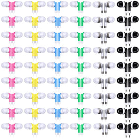 Konohan pink wired earbuds for classroom listening, color-coded set.