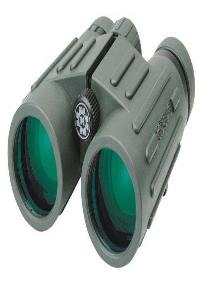 Konus Emperor Green 10x42 binoculars front view for bright, clear distant viewing