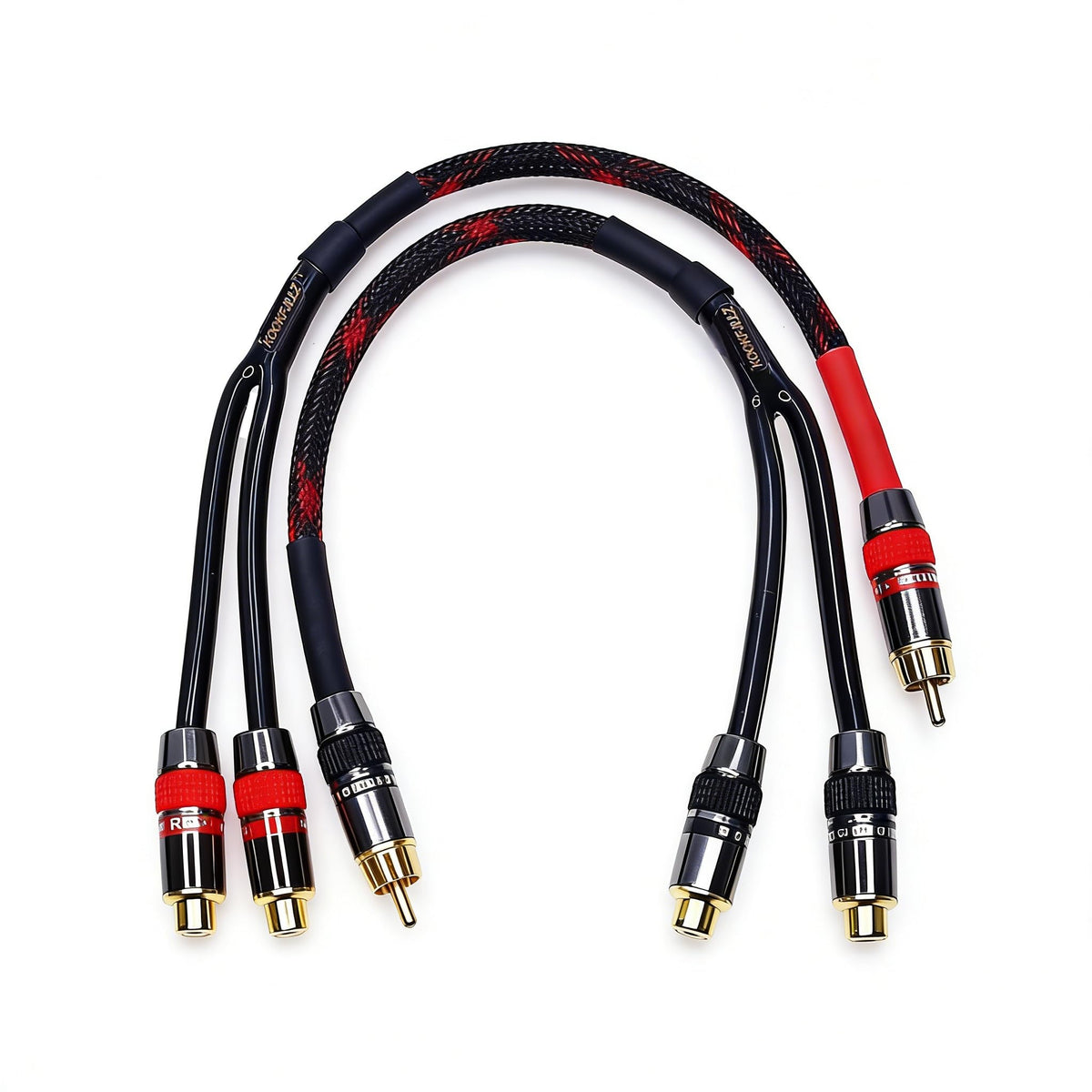 KOOKFJLLZ dual splitter used in DJ setup showing quick duplication of line outputs benefit