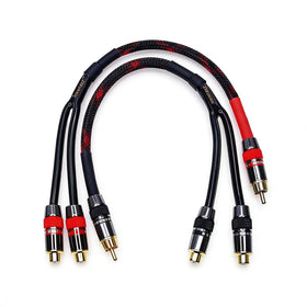 KOOKFJLLZ dual splitter used in DJ setup showing quick duplication of line outputs benefit