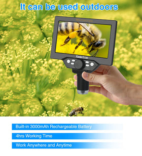 Koolertron 12MP magnification range for detailed PCB, coin, and insect inspection