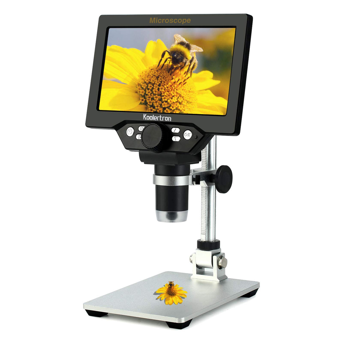 Koolertron 7-inch LCD screen for crystal-clear live viewing on the go