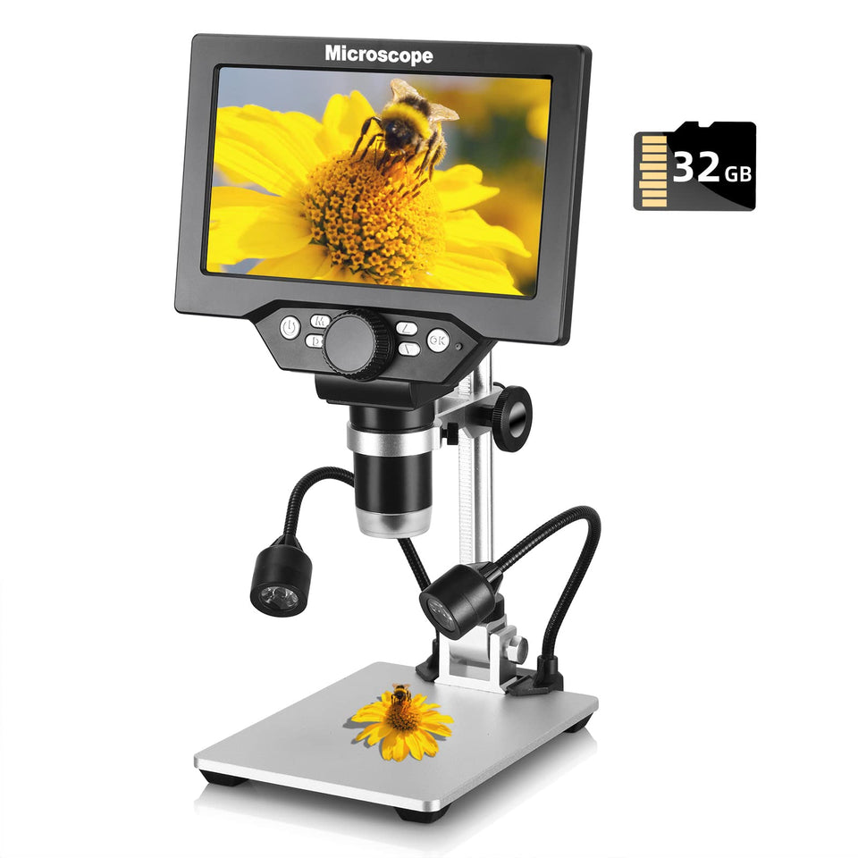 Koolertron 7-inch LCD screen for clear real-time viewing during inspections.