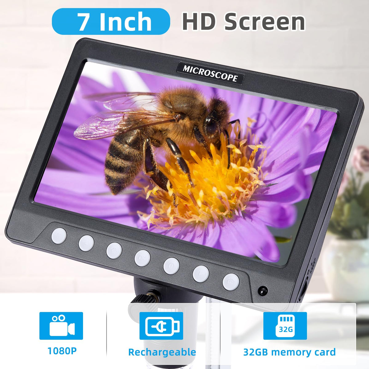 Koolertron 8 LED illumination for bright, even lighting
