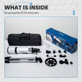 Koolpte telescope 10mm eyepiece enables higher magnification for lunar detail