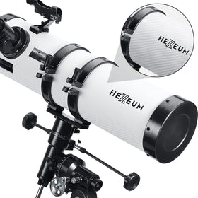 Koolpte 130EQ moon filter enhances contrast during close lunar observations.