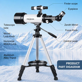 Koolpte 3x Barlow lens multiplies magnification for closer lunar details.
