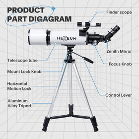 Koolpte telescope 5x24 finder helps locate objects in the night sky quickly