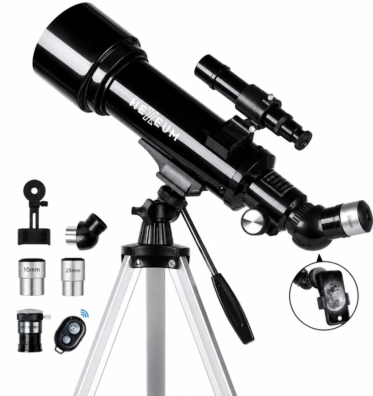 Koolpte telescope optics deliver crisp views for beginner stargazing.
