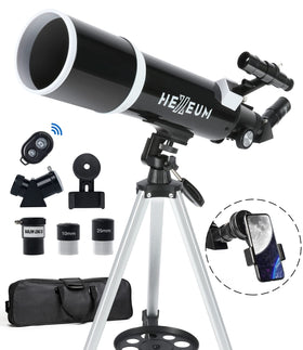 Koolpte telescope on a sturdy tripod for beginner-friendly stargazing