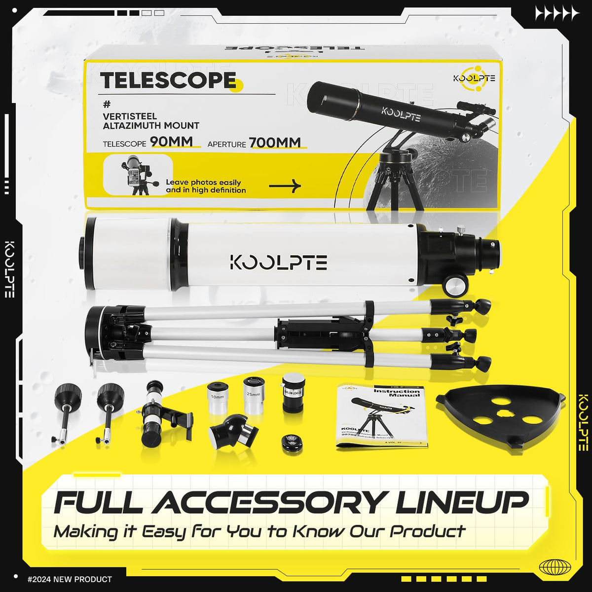 Koolpte beginner-friendly setup ideal for family stargazing.