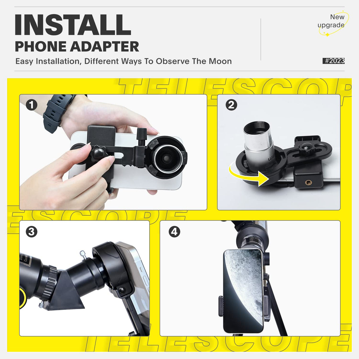 Koolpte portable telescope with finder scope supports quick alignment during viewing.