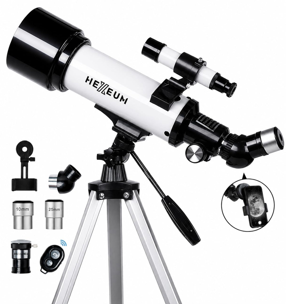 Koolpte telescope packaging and components showcased for easy prep and storage.