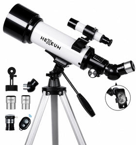 Koolpte telescope packaging and components showcased for easy prep and storage.