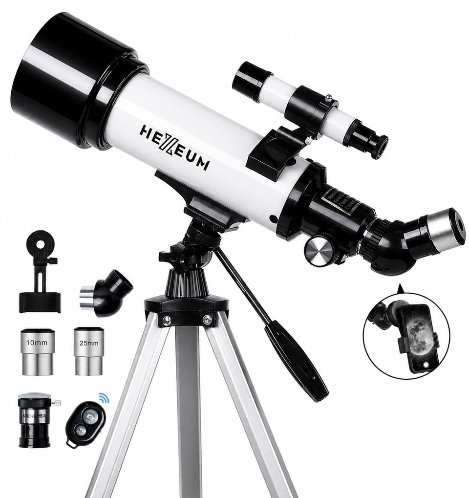 Koolpte telescope packaging and components showcased for easy prep and storage.