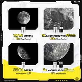 Koolpte telescope with wireless remote control ready for quick sky captures.