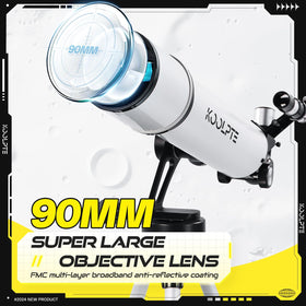 Koolpte telescope Vertisteel AZ mount close-up highlighting precise adjustment for smooth tracking.
