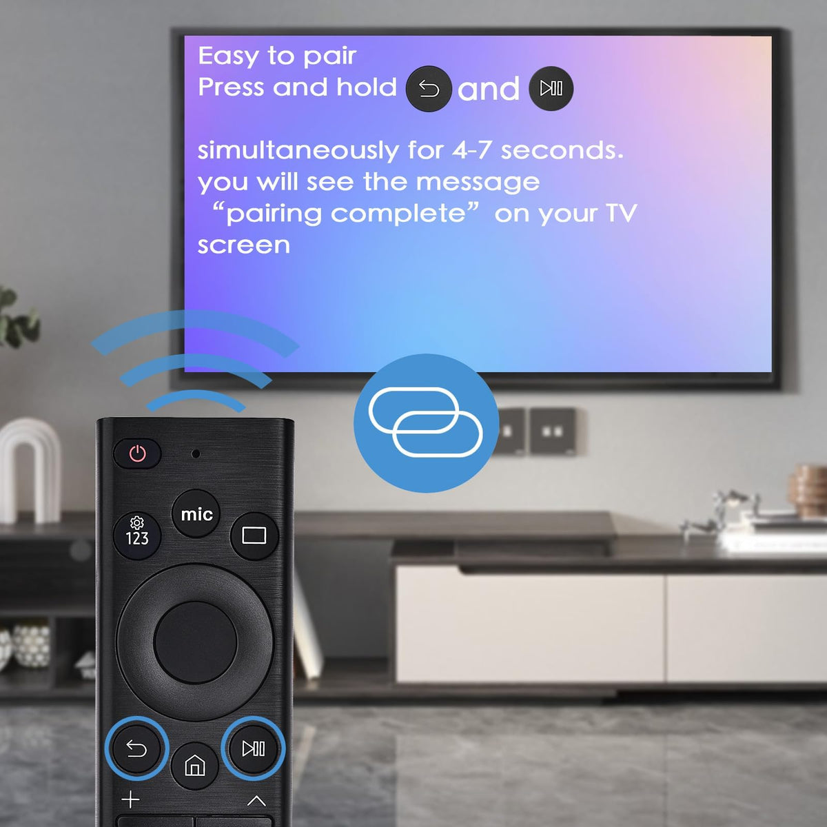 KOOMOER remote in hand scale showing ergonomic size and control benefit