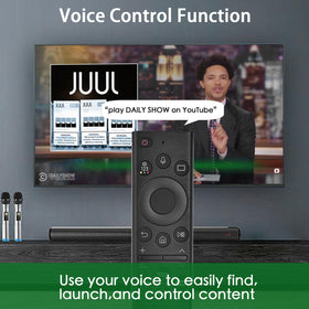 KOOMOER Samsung remote battery compartment showing easy two-AAA setup