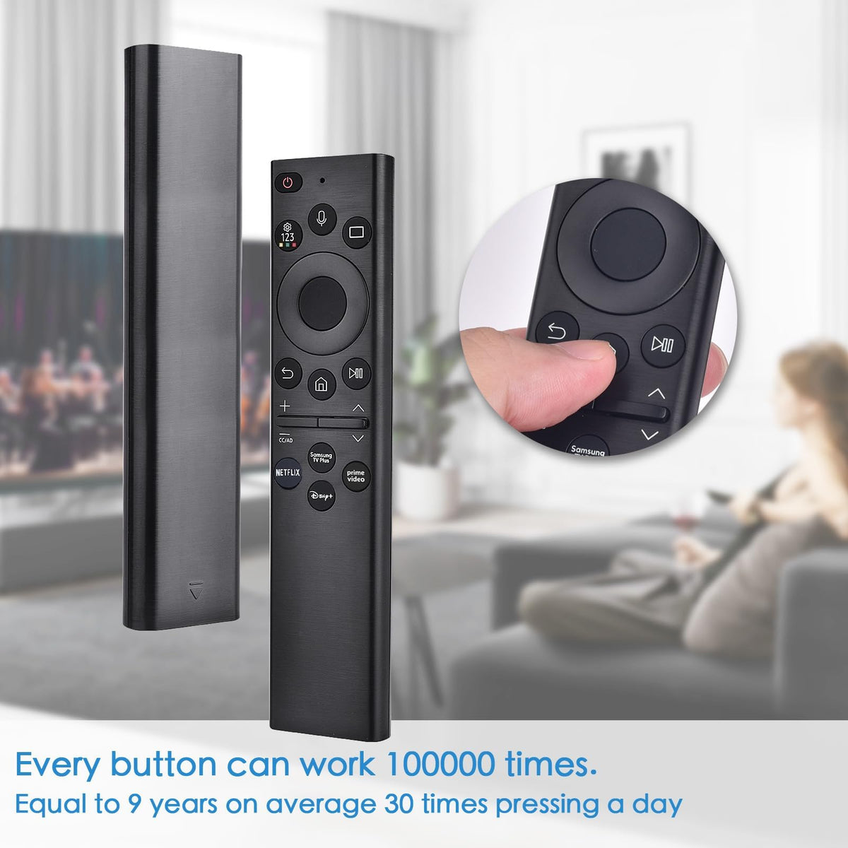 KOOMOER Samsung remote durable ABS body designed for long-lasting use