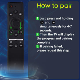 KOOMOER remote shortcuts buttons enabling instant streaming access to Netflix, Prime, and Hulu.