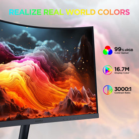 KOORUI 178-degree viewing angle maintains color accuracy from any seat.